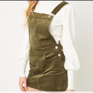 Love Tree Olive Corduroy Dress